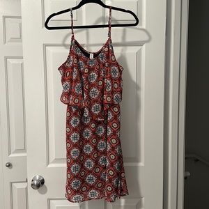 Country style spaghetti strap dress. Size Large